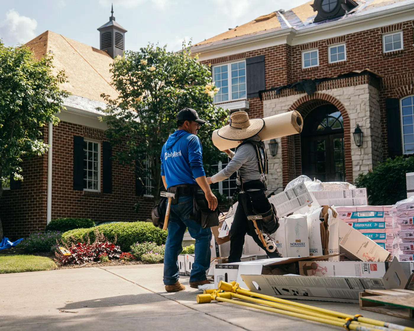 Commercial roof inspection documented in Sweetbriar