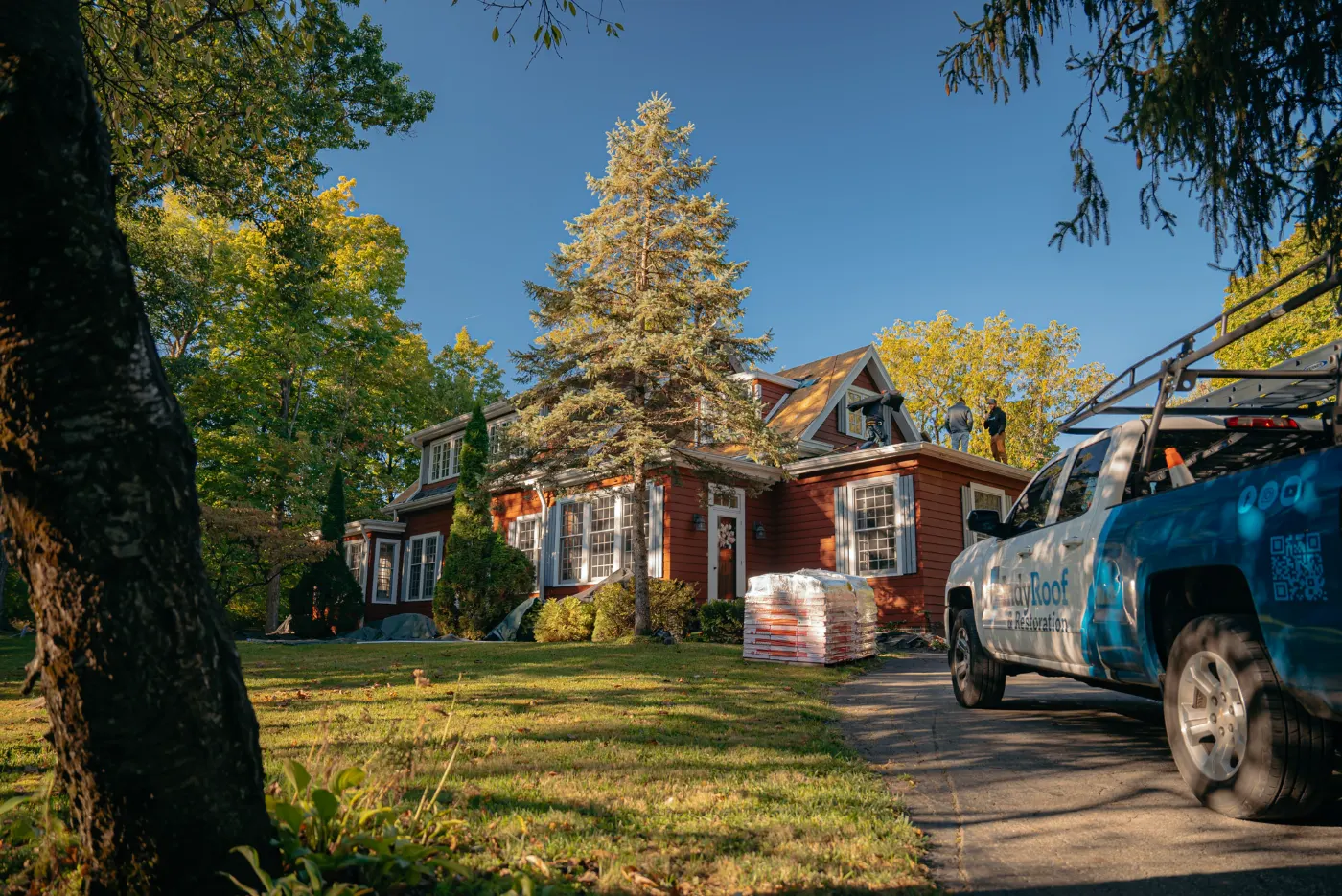 Commercial roof inspection documented in Sweetbriar